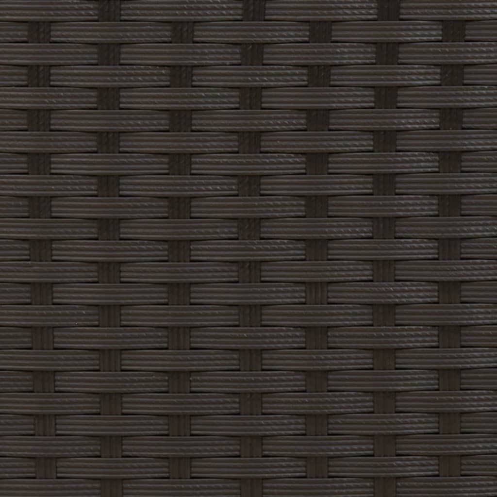 Dubbel solsäng med tak och dynor svart konstrotting