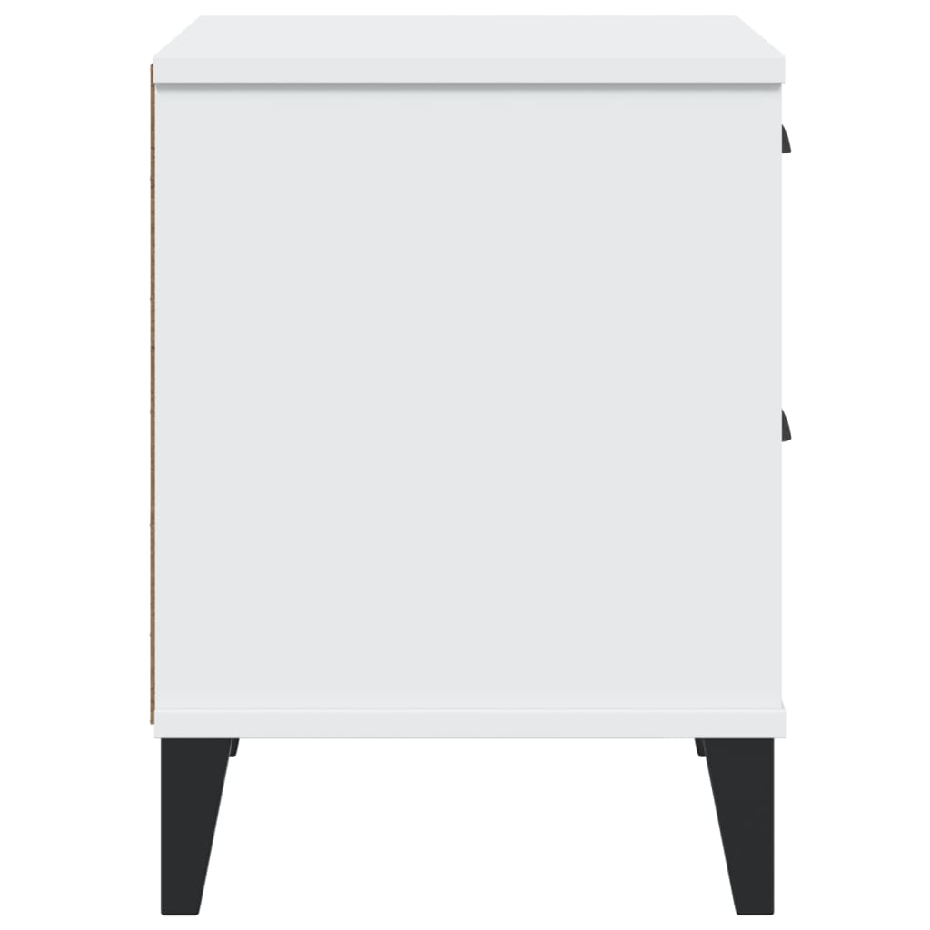 Sängbord VIKEN vit konstruerat trä