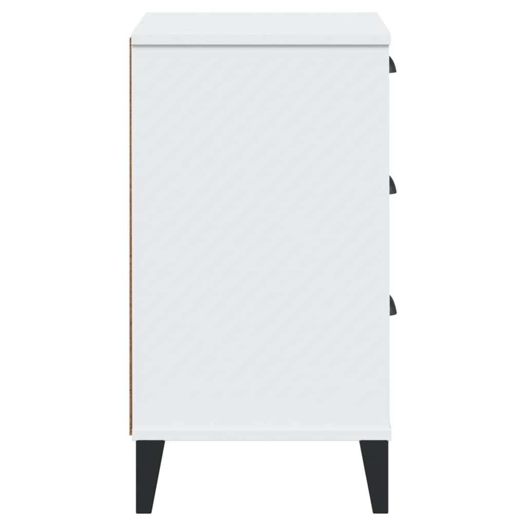 Sängbord VIKEN vit konstruerat trä