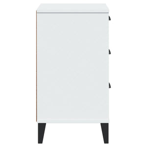 Sängbord VIKEN vit konstruerat trä