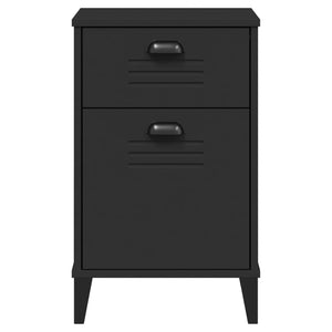 Sängbord VIKEN svart konstruerat trä