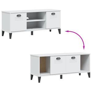 Skobänk VIKEN vit 106x35x45 cm konstruerat trä