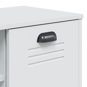 Skobänk VIKEN vit 106x35x45 cm konstruerat trä