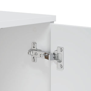 Sidobord VIKEN vit 80x40x80 cm konstruerat trä