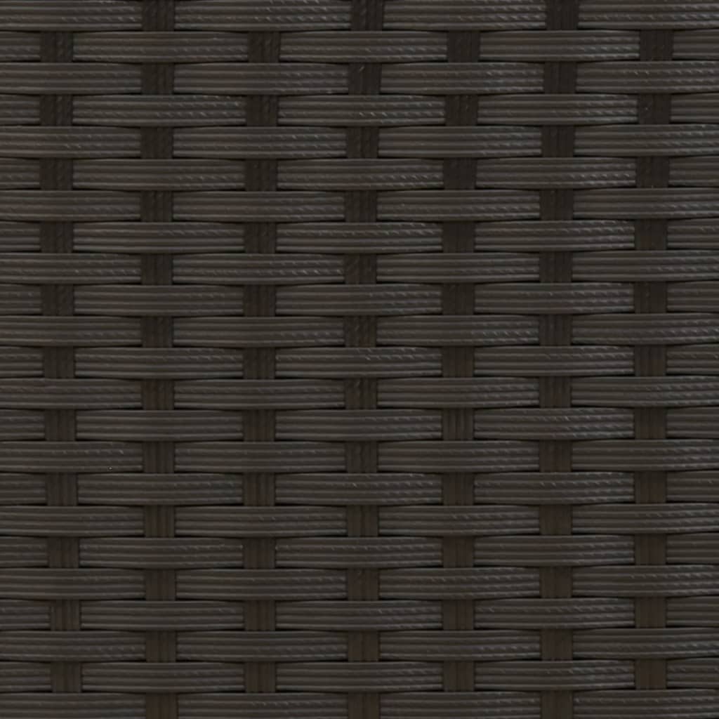 Dubbel solsäng med tak och dynor svart konstrotting