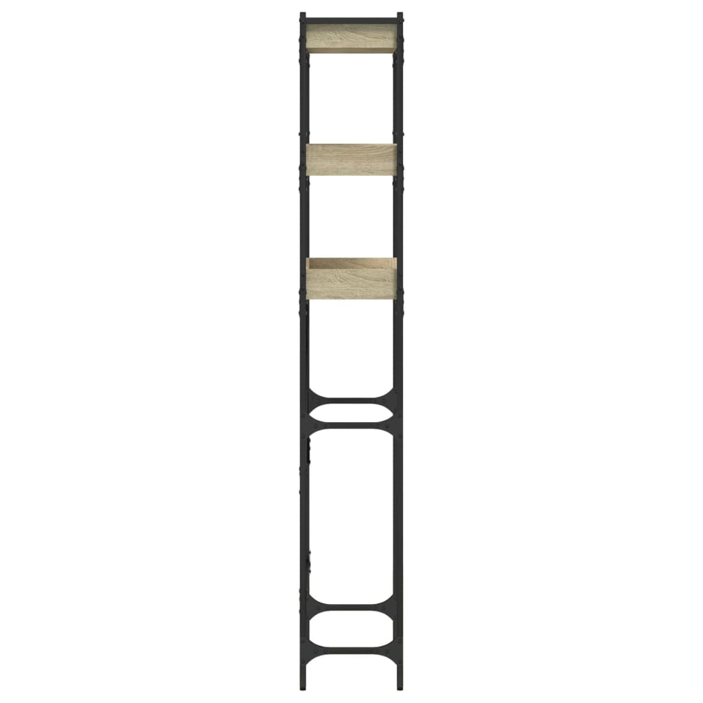 Tvättmaskinsskåp sonoma-ek 67x25x163 cm konstruerat trä