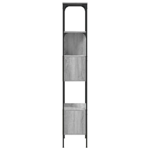 Bokhylla 5 hyllplan grå sonoma 76x33x188,5 cm konstruerat trä