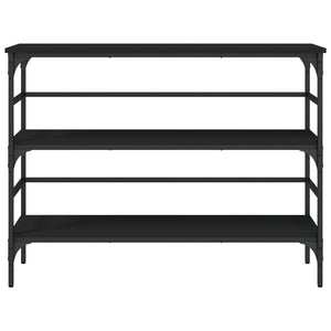 Konsolbord svart 100x32x75 cm konstruerat trä