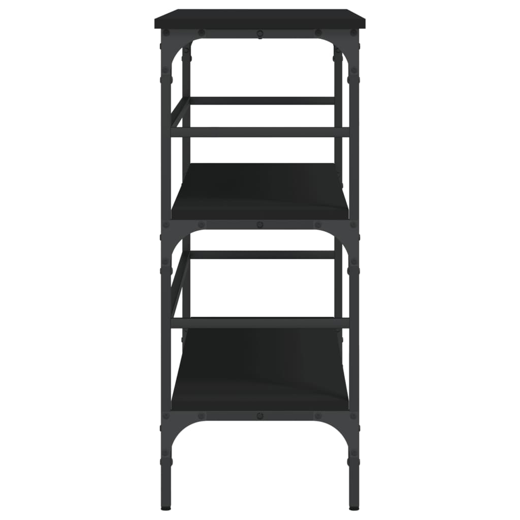 Konsolbord svart 100x32x75 cm konstruerat trä
