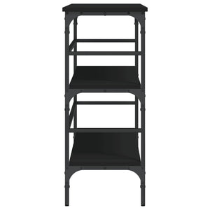 Konsolbord svart 100x32x75 cm konstruerat trä