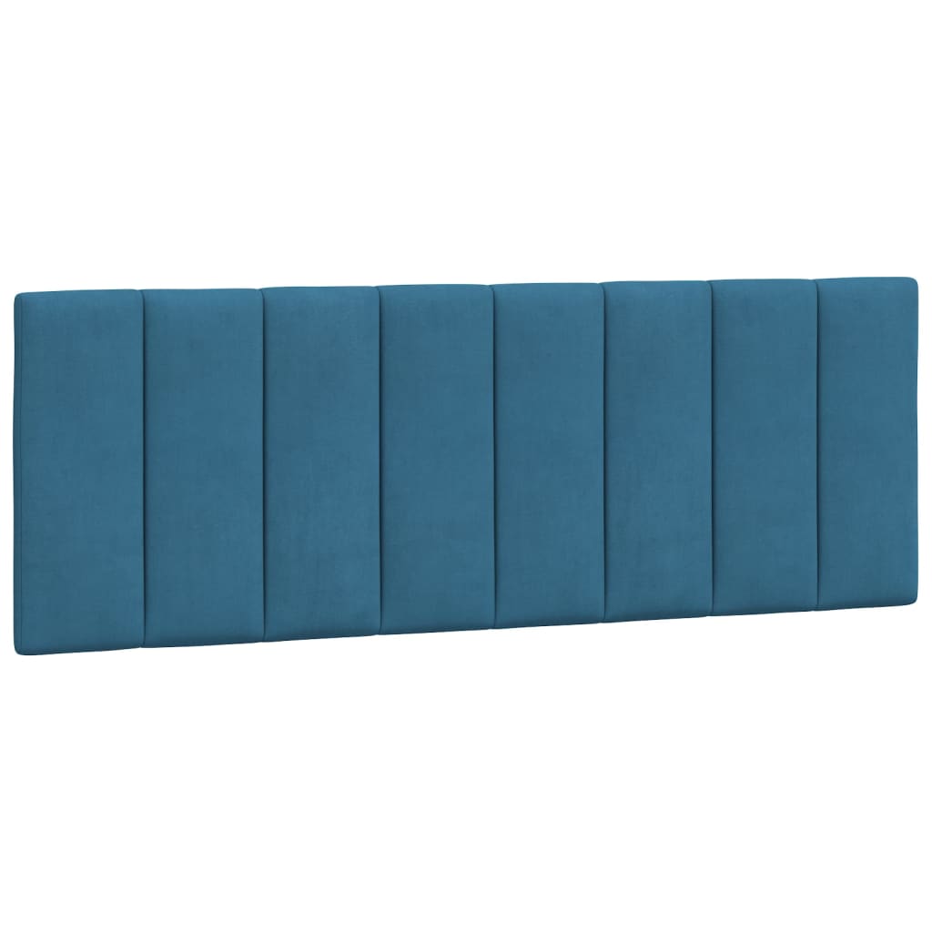 Bed Frame without Mattress "Hanko" Blue 140x200 cm Velvet