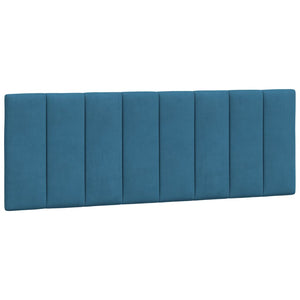 Bed Frame without Mattress "Hanko" Blue 140x200 cm Velvet