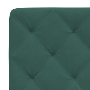 Bed Frame without Mattress Dark Green 140x190 cm Velvet