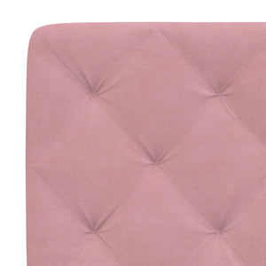 Bed Frame without Mattress Pink 200x200 cm Velvet