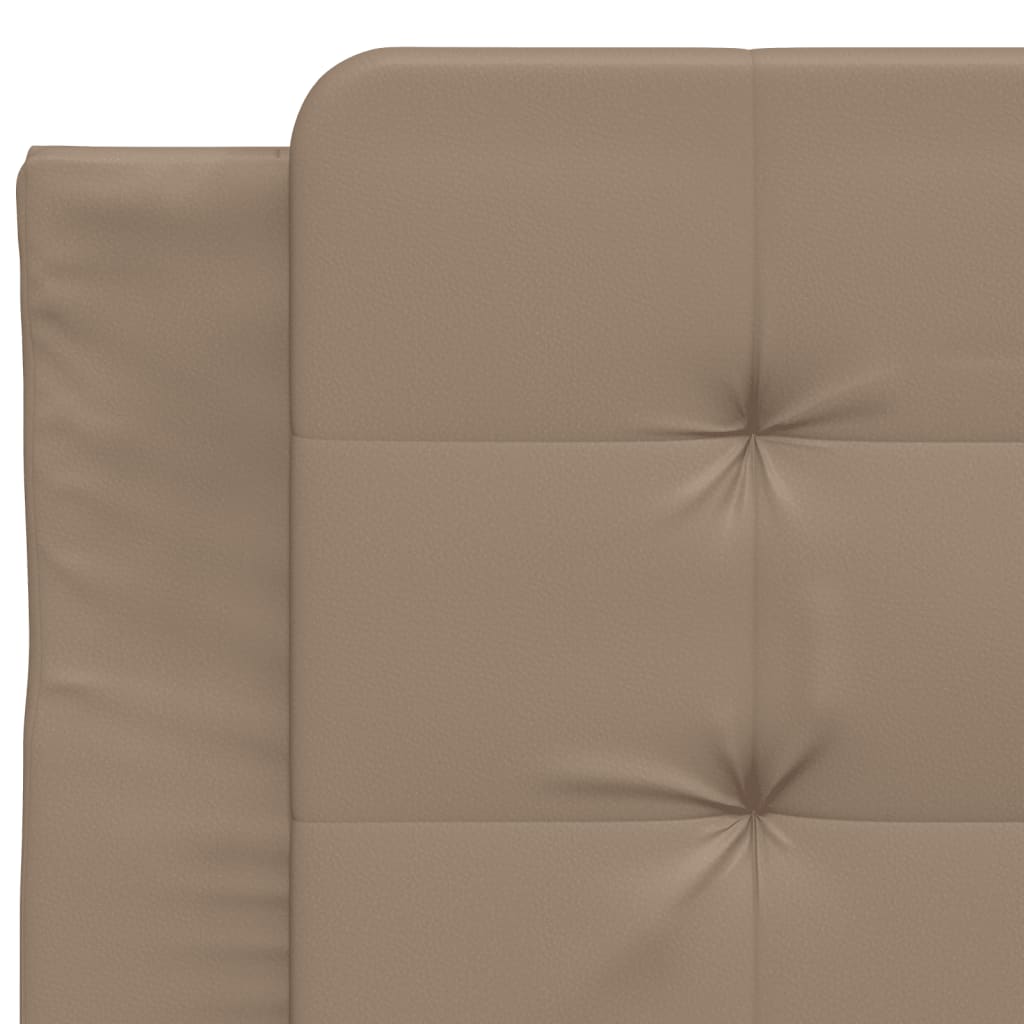 Bed Frame without Mattress "Zadar" Cappuccino 80x200 cm Faux Leather