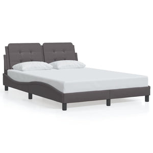 Bed Frame without Mattress "Zadar" Grey 120x200 cm Faux Leather