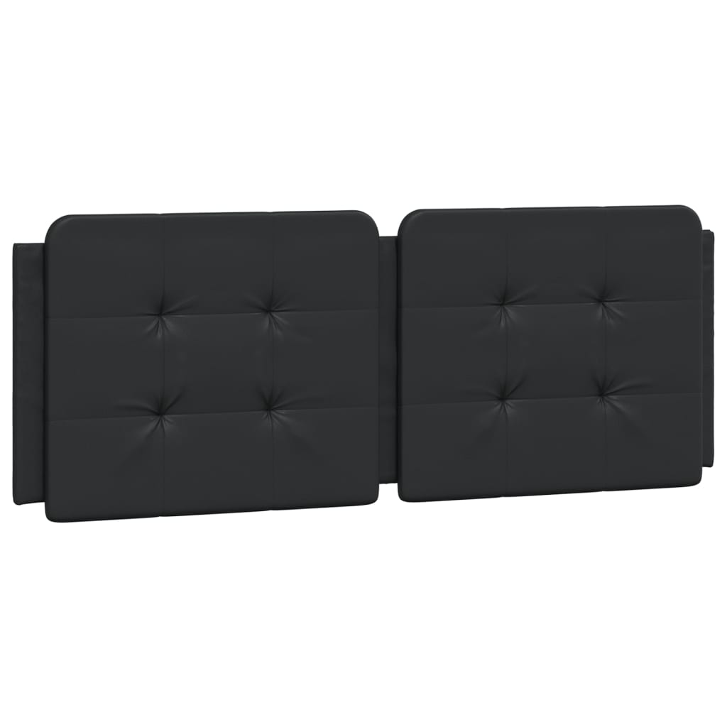 Bed Frame without Mattress "Zadar" Black 140x190 cm Faux Leather