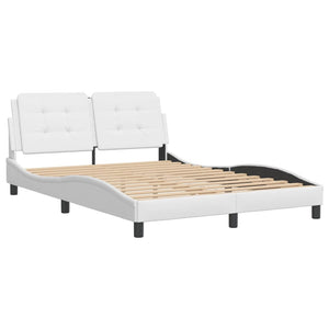 Bed Frame without Mattress "Zadar" White 140x200 cm Faux Leather