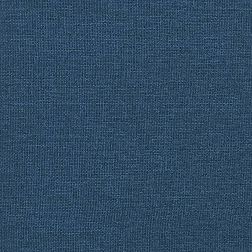 Bed with Mattress "Dover" Blue 140x190 cm Fabric