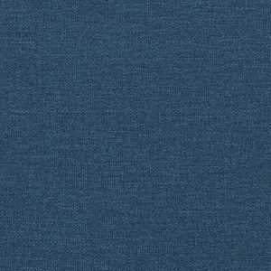 Bed with Mattress "Dover" Blue 140x190 cm Fabric