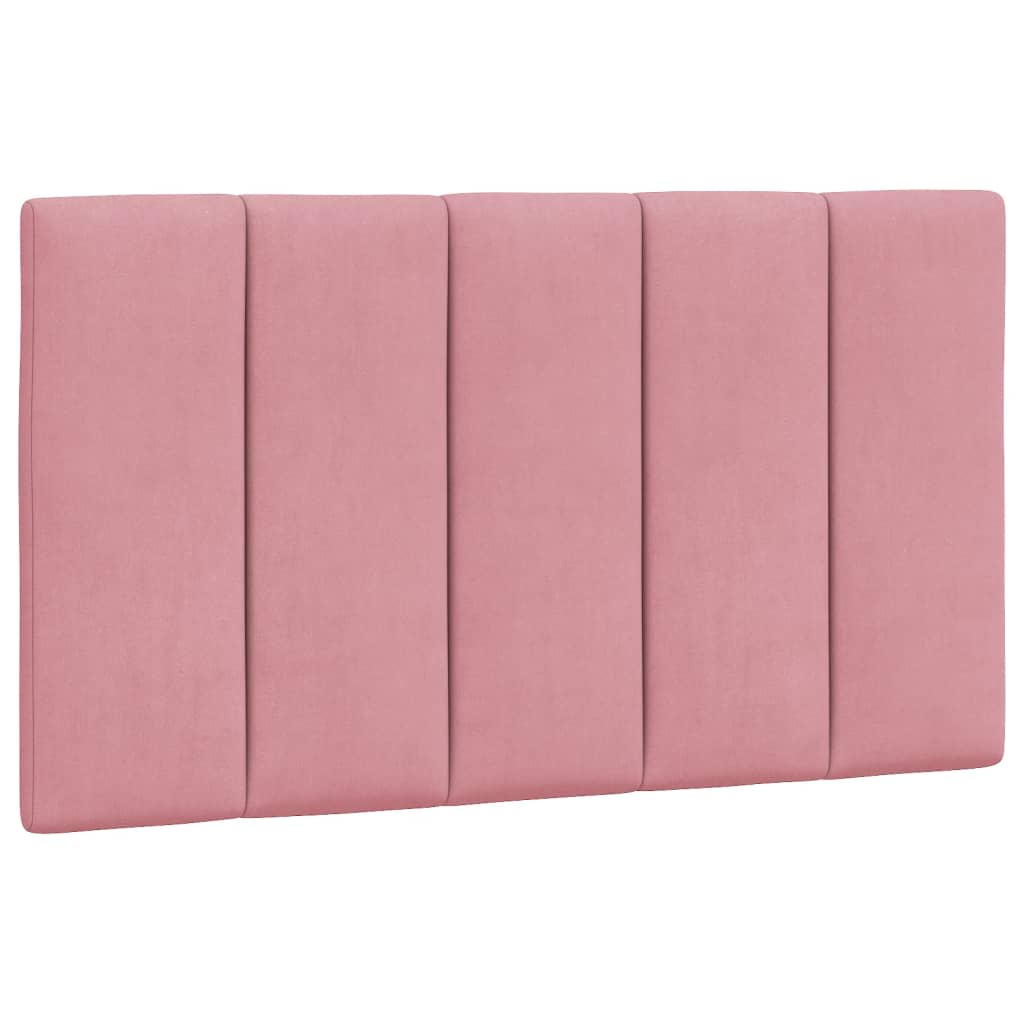 Bed with Mattress "Hanko" Pink 90x200 cm Velvet