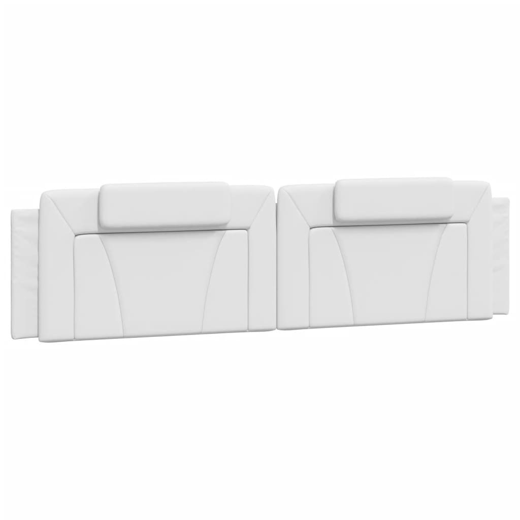 Bed "Viana" with Mattress White 200x200 cm Faux Leather