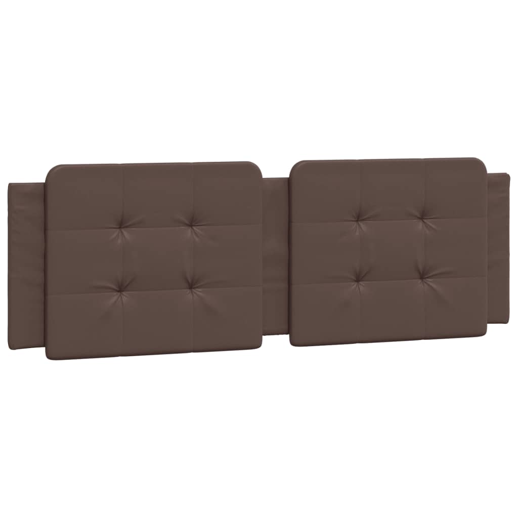 Bed with Mattress "Zadar" Brown 160x200 cm Faux Leather