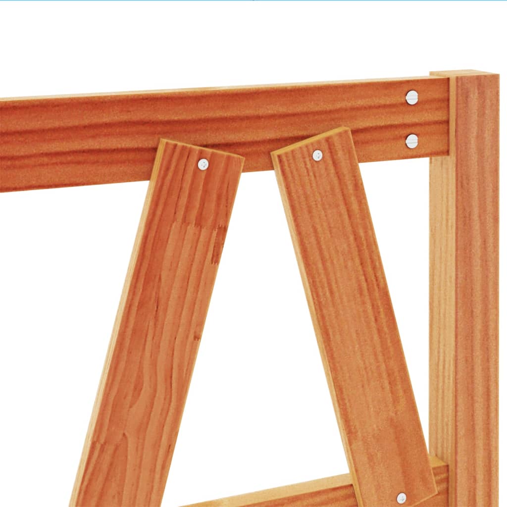 Huvudgavel vaxbrun 160 cm massiv furu