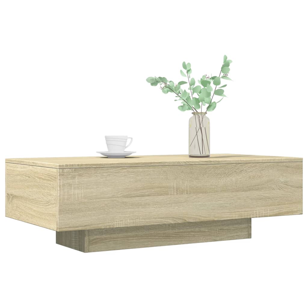 Soffbord sonoma ek 100x49,5x31 cm konstruerat trä