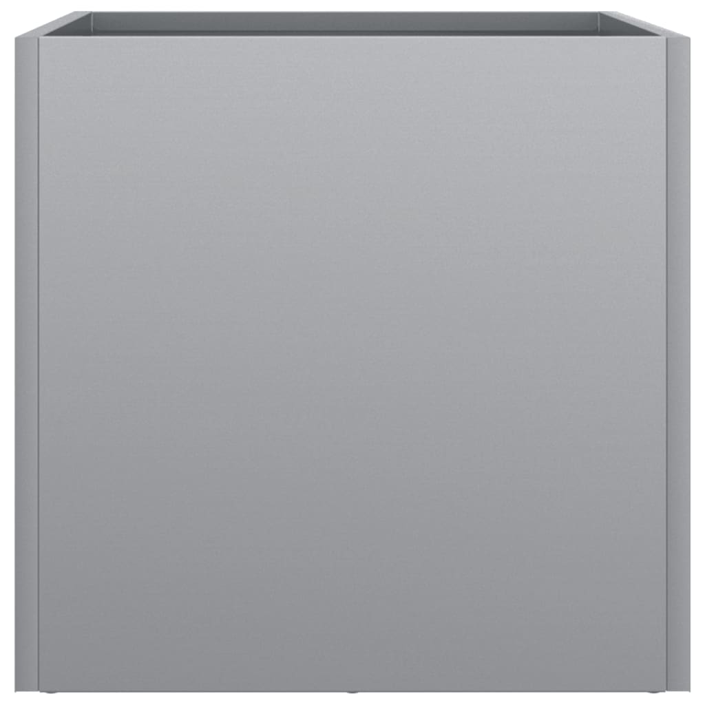 Odlingslådor 2 st silver 32x30x29 cm galvaniserat stål