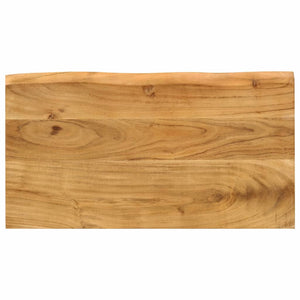 Satsbord 3 st med levande kant massivt akaciaträ