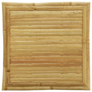 Caféstolar hopfällbara med mörkgrå kuddar 3 st bambu