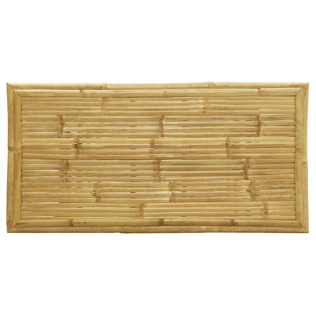 Caféstolar hopfällbara med mörkgrå kuddar 5 st bambu