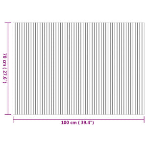 Matta rektangulär naturlig 70x100 cm bambu