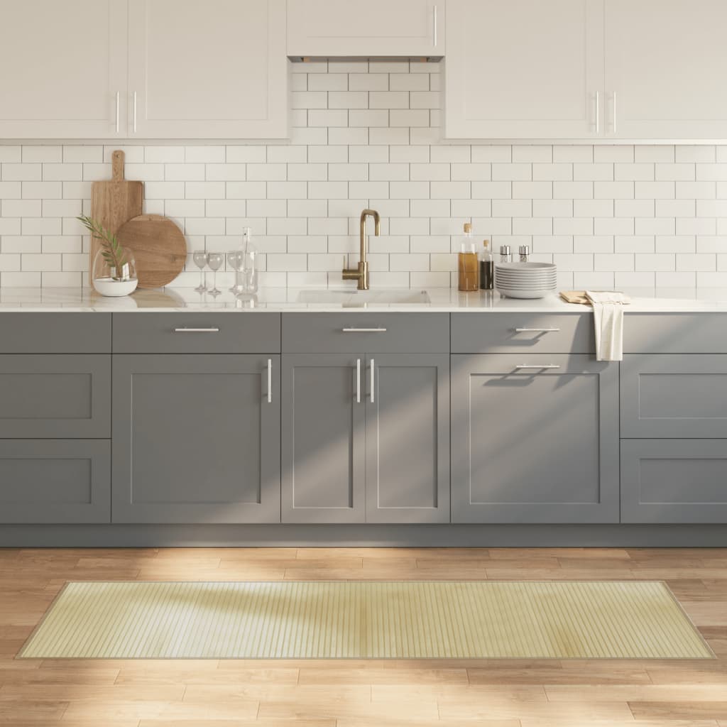 Matta rektangulär ljus naturlig 60x200 cm bambu