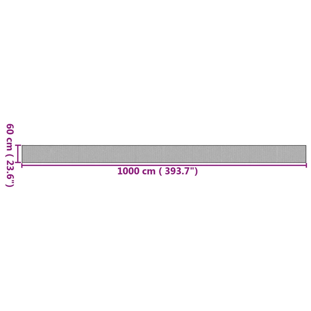 Matta rektangulär naturlig 60x1000 cm bambu