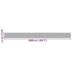 Matta rektangulär naturlig 80x1000 cm bambu