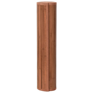 Matta rektangulär brun 80x1000 cm bambu