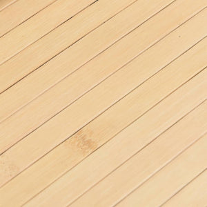 Matta rektangulär ljus naturlig 80x1000 cm bambu