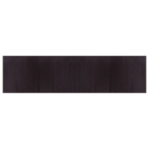 Matta rektangulär mörkbrun 100x400 cm bambu
