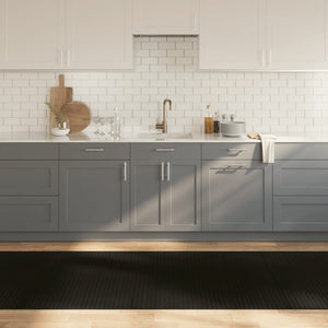 Matta rektangulär svart 100x1000 cm bambu