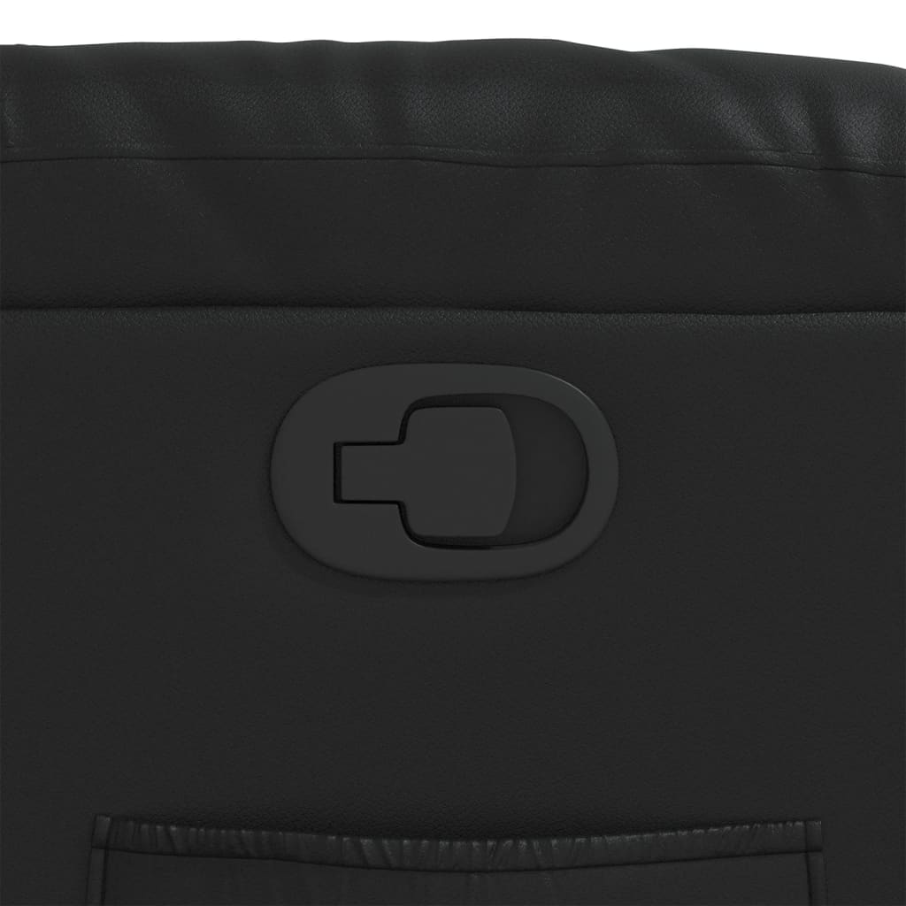 Reclinerfåtölj svart konstläder