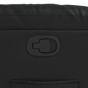 Reclinerfåtölj svart konstläder