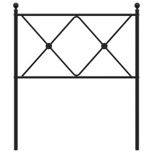 Huvudgavel metall svart 75 cm