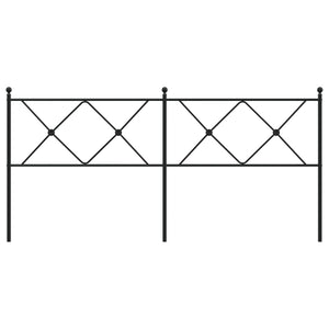 Huvudgavel metall svart 180 cm