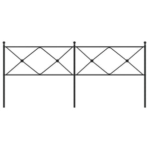 Huvudgavel metall svart 193 cm