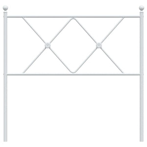 Huvudgavel metall vit 90 cm