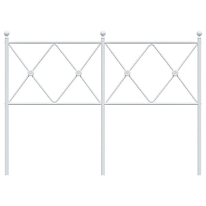 Huvudgavel metall vit 120 cm