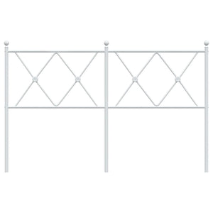 Huvudgavel metall vit 137 cm