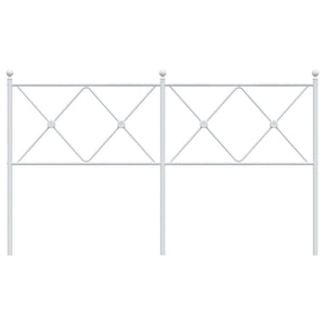 Huvudgavel metall vit 160 cm